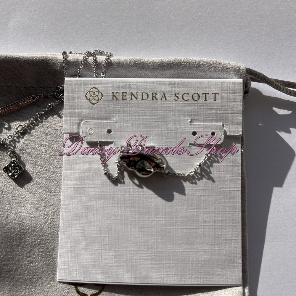 ✨New Kendra Scott Celeste Cloud Silver Short Pendant Necklace 🌧️ - Picture 3 of 5